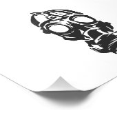 Illustration Hand Drawn of Sketch Gas Mask Fotodruck (Ecke)
