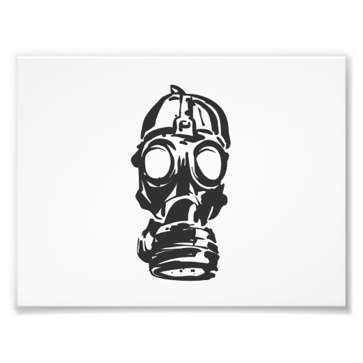 Illustration Hand Drawn of Sketch Gas Mask Fotodruck (Vorne)