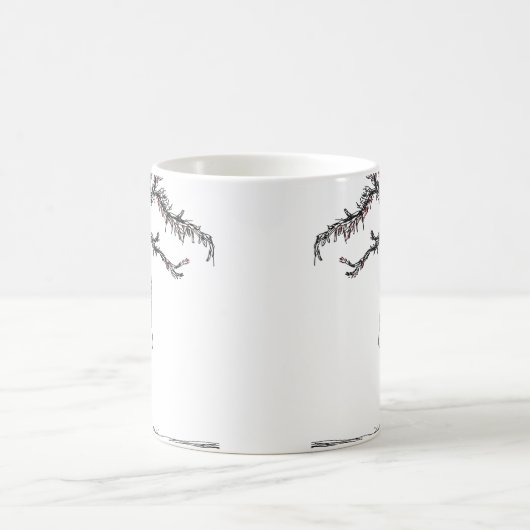Illustration hangman's noose & mushrooms kaffeetasse (Mittel)