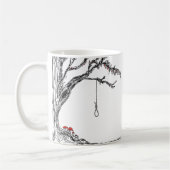 Illustration hangman's noose & mushrooms kaffeetasse (Links)