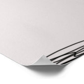 Illustration hangman's noose & mushrooms poster (Ecke)