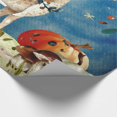 Illustration Herbst-Waldfreunde Geschenkpapier (Ecke)