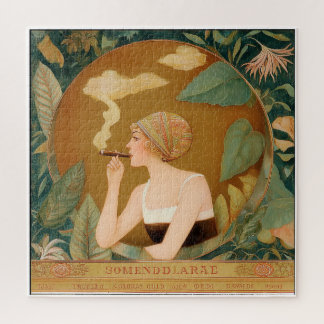 ILLUSTRATION IM VINTAGE-STIL AUS BUXEMBOURG. PUZZLE