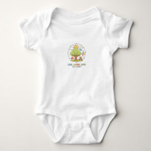 Illustration 'Lebe, Lache, Liebe' - Glückliche Nat Baby Strampler