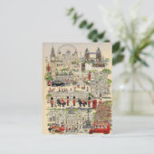 Illustration Londres Postkarte (Stehend Vorderseite)