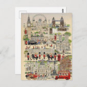 Illustration Londres Postkarte (Vorne/Hinten)