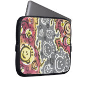 Illustration lustiger Cartoon Laptopschutzhülle (Vorne Rechts)