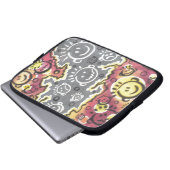 Illustration lustiger Cartoon Laptopschutzhülle (Vorne Knopf)