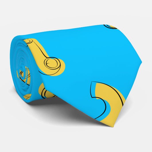 Illustration Makkaroni und Käse Krawatte (Gerollt)