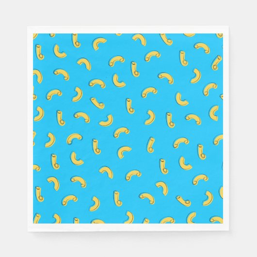 Illustration Makkaroni und Käse Serviette (Vorderseite)