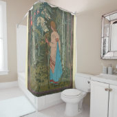 Illustration Märchen - Vasilisa von Ivan Bilibin Duschvorhang (Beispiel)