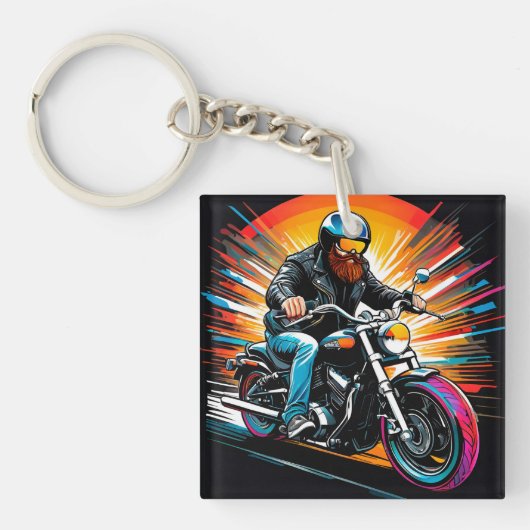 Illustration mit dem Fahrer Schlüsselanhänger (Vorderseite)