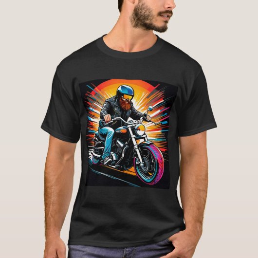 Illustration mit dem Fahrer T-Shirt (Vorderseite)