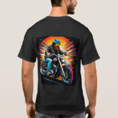 Illustration mit dem Fahrer T-Shirt (Rückseite)