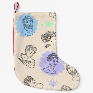 Illustration mit den Konturen der griechischen Sta Kleiner Weihnachtsstrumpf