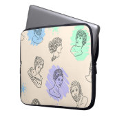 Illustration mit den Konturen der griechischen Sta Laptopschutzhülle (Vorderseite Links)