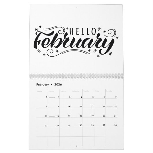 Illustration mit einem Zitat über Zitrone Kalender (Feb 2026)