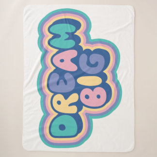 Illustration mit großem Traum-Typografie Sherpadecke