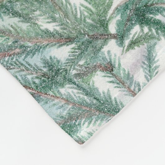 Illustration mit Kindern und Schneehaus Fleecedecke (Ecke)