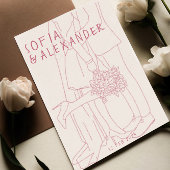 Illustration mit QR Code UAWG Wedding Einladung