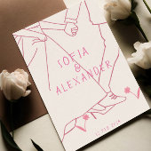 Illustration mit QR Code UAWG Wedding Einladung