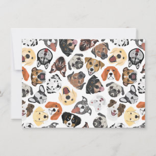 Illustration Muster süße Haushunde
