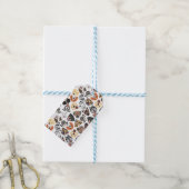 Illustration Muster süße Haushunde Geschenkanhänger (Mit Garn)