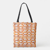 Illustration nahtlos boho geometrische Muster Isol Tasche (Rückseite)