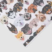 Illustration nahtlose Muster glückliche Hunde Seidenpapier (Ausschnitt)