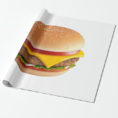 Illustration niedlicher Cheeseburger Geschenkpapier (Ungerollt)