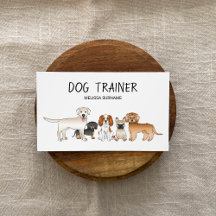 Illustration niedlicher Hunde - Hundetrainer