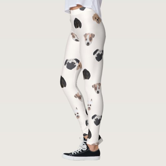 Illustration niedlicher Hunde Leggings (Links)