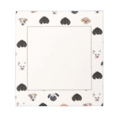 Illustration niedlicher Hunde Notizblock (Vorderseite)