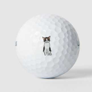Illustration niedlicher Katzen Golfball