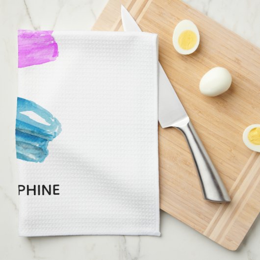 Illustration niedlicher Macarons Geschirrtuch (Viertel Falte)