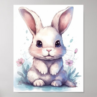 Illustration Niedliches Sonnenbad bei Tieren Poster