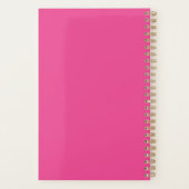 Illustration No Drama Llama Monogram Planer (Rückseite)