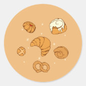 Illustration of bread runder aufkleber (Vorderseite)