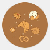 Illustration of bread runder aufkleber (Vorderseite)