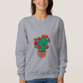 Illustration of cacti sweatshirt (Vorderseite)