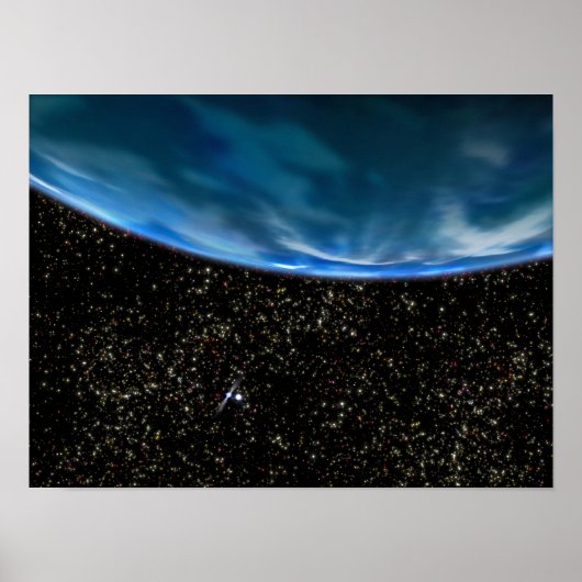 Illustration of Earth's horizon Poster (Vorne)