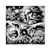 illustration of god creating the universe gummistempel (Prägung)