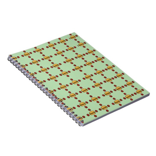 Illustration of hamburger patterns notizblock (Rechte Seite)