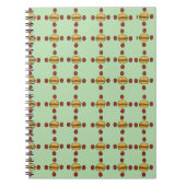 Illustration of hamburger patterns notizblock (Vorderseite)