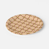 Illustration of hamburger patterns pappteller (Schrägansicht)