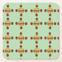Illustration of hamburger patterns 