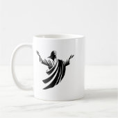 Illustration Of Jesus Christ Shadow With Open Arms Kaffeetasse (Links)