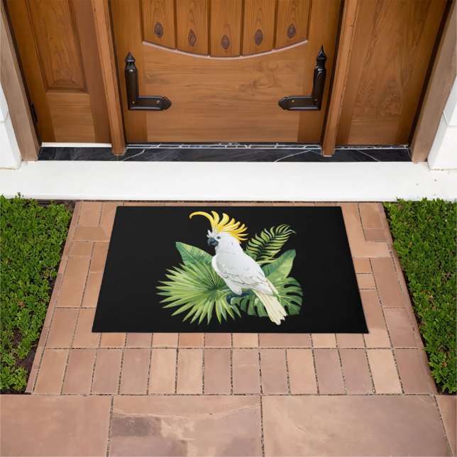 Illustration of parrot cockatoo fußmatte (Außenbereich)