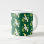 Illustration of parrot cockatoo Jumbo-Tasse (Vorderseite Rechts)