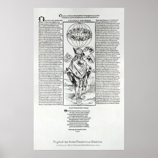 Illustration of Syphilis, 1496 Poster (Vorne)